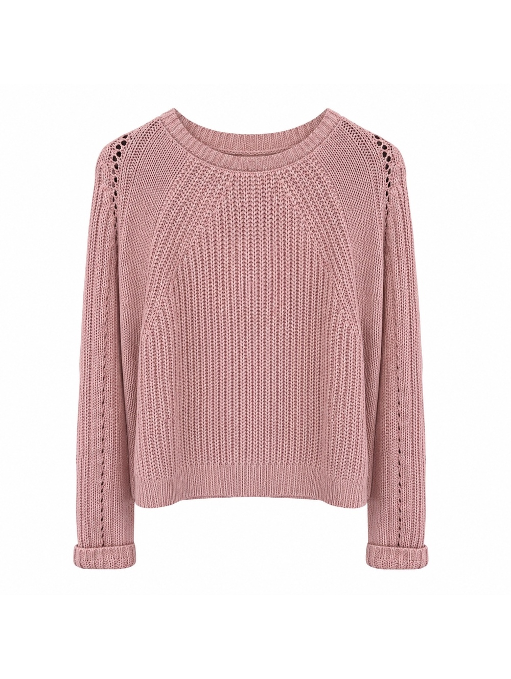 Love By Design Women's XL Pink Acrylic Knit Sweater